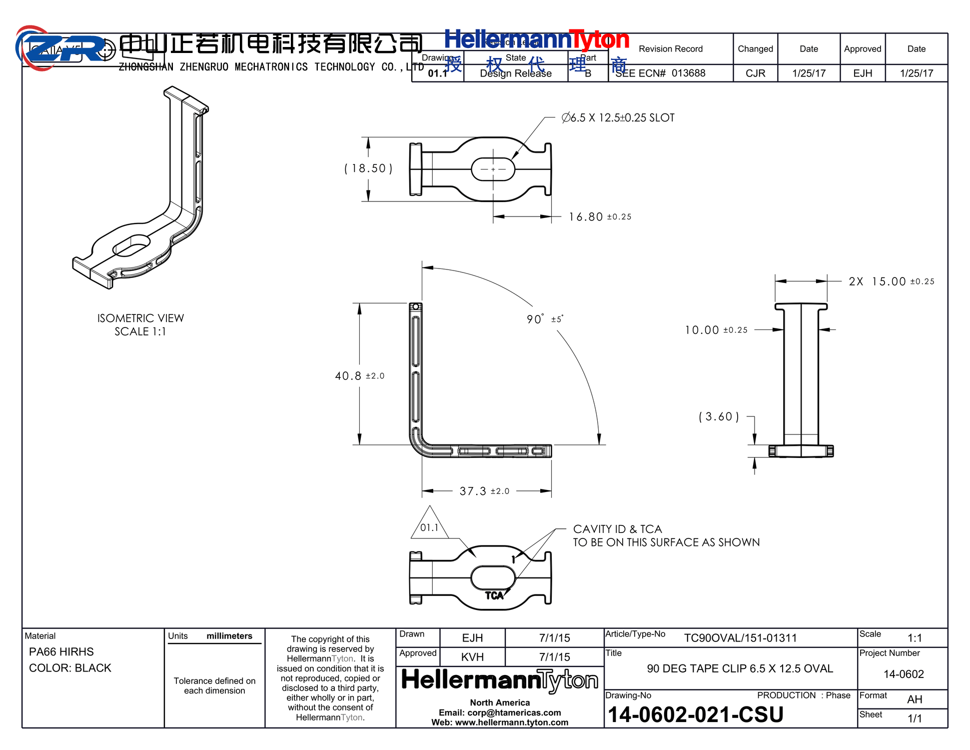 151-01311 TC90OVAL-PA66HIRHSUV-BK 产品图纸 Hellermanntyton 授权代理-正若机电